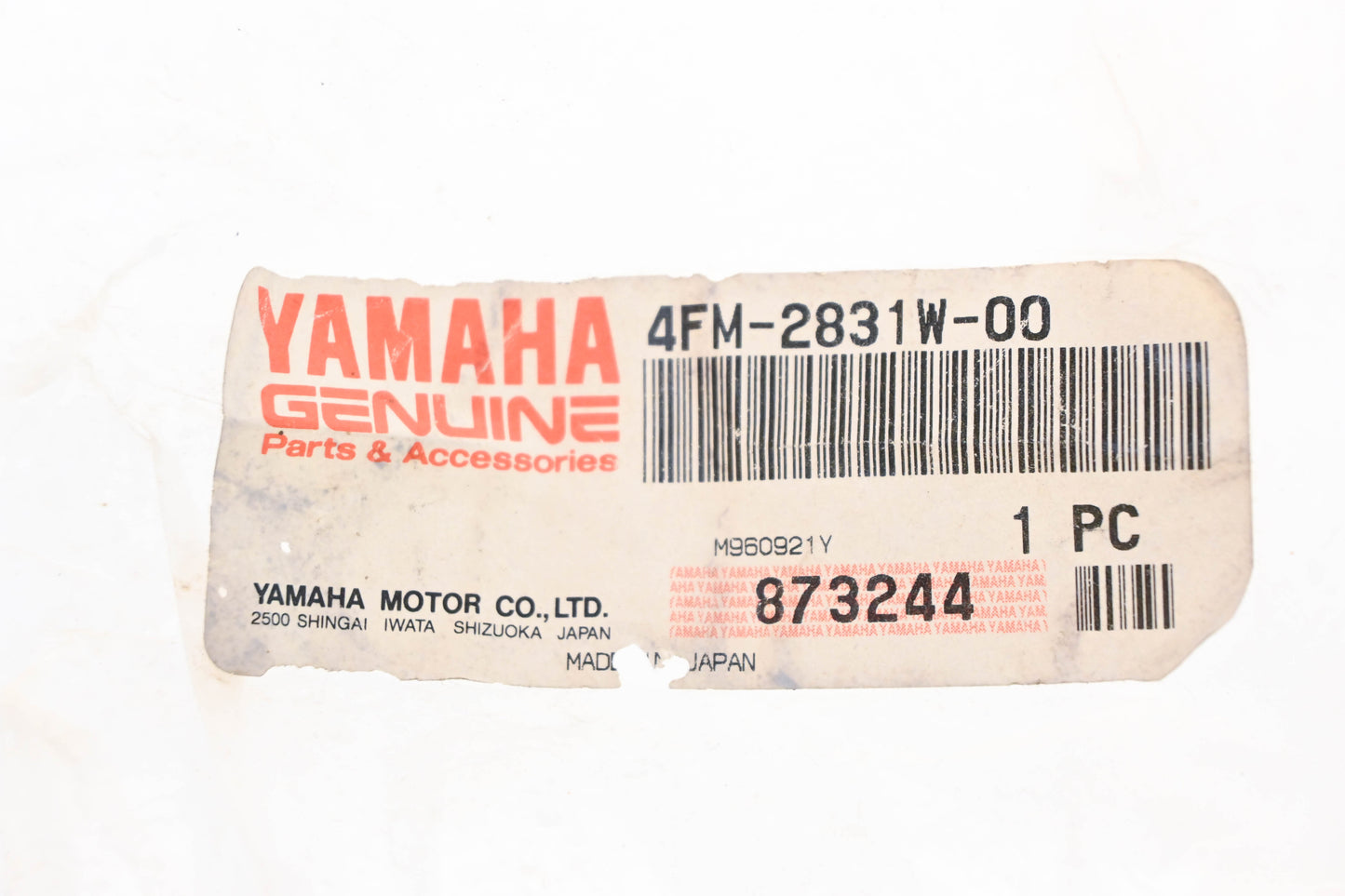 New OEM Yamaha 4FM-2831W-00-00 Black Mirror Stay Bracket NOS