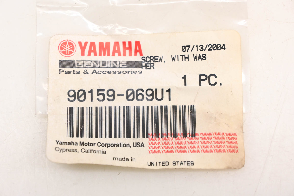New OEM Yamaha 90159-069U1-00 Screw With Washer NOS