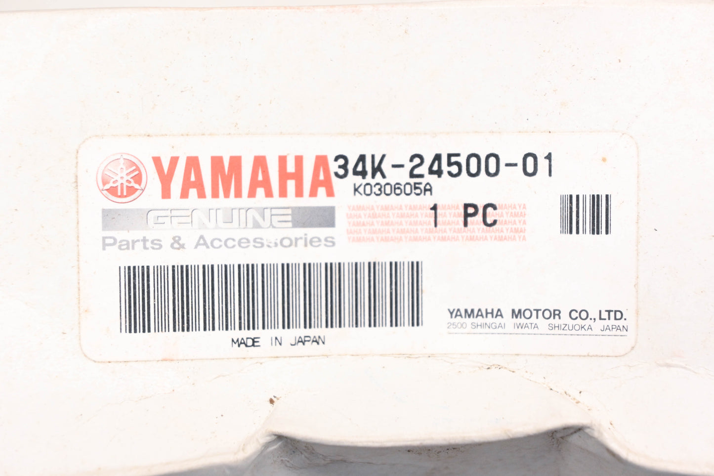 New OEM Yamaha 34K-24500-01-00 Fuel Petcock Valve Assembly NOS