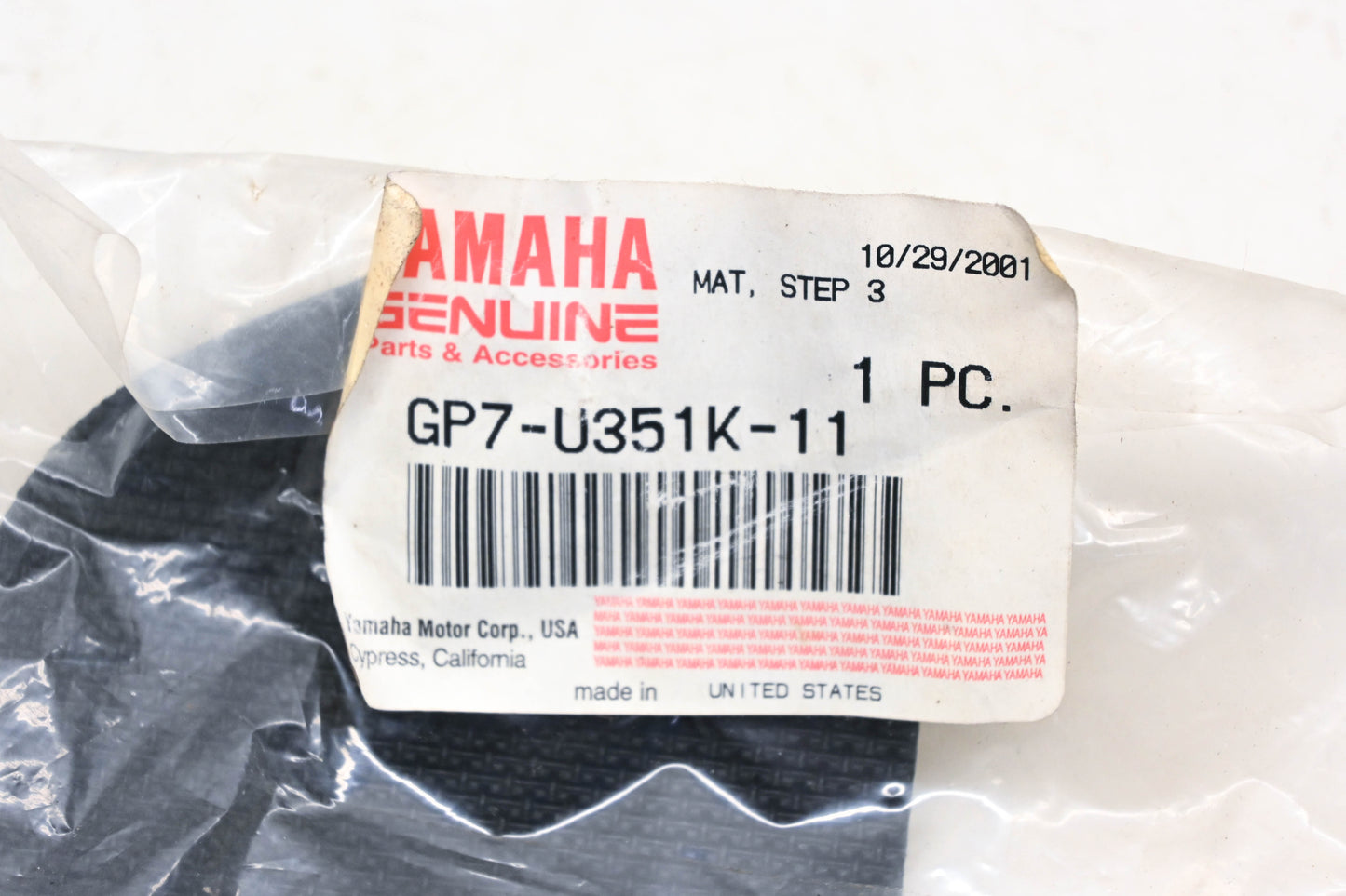 New OEM Yamaha GP7-U351K-11-00 Step Mat #3 NOS