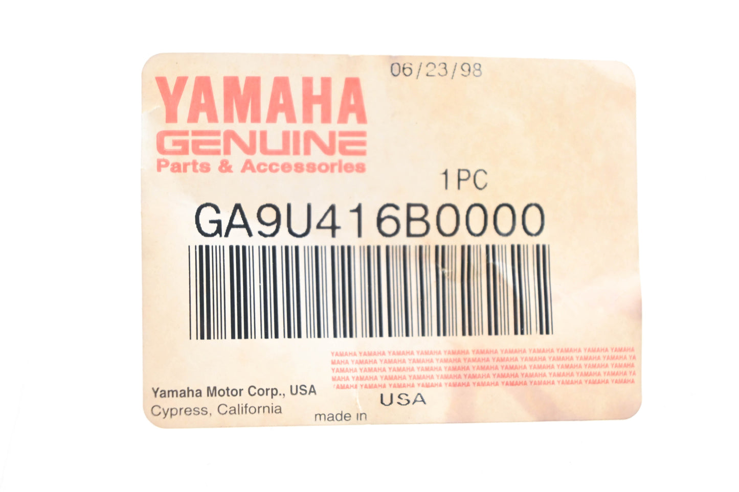 New OEM Yamaha GA9-U416B-00-00 Warning Label Decal NOS