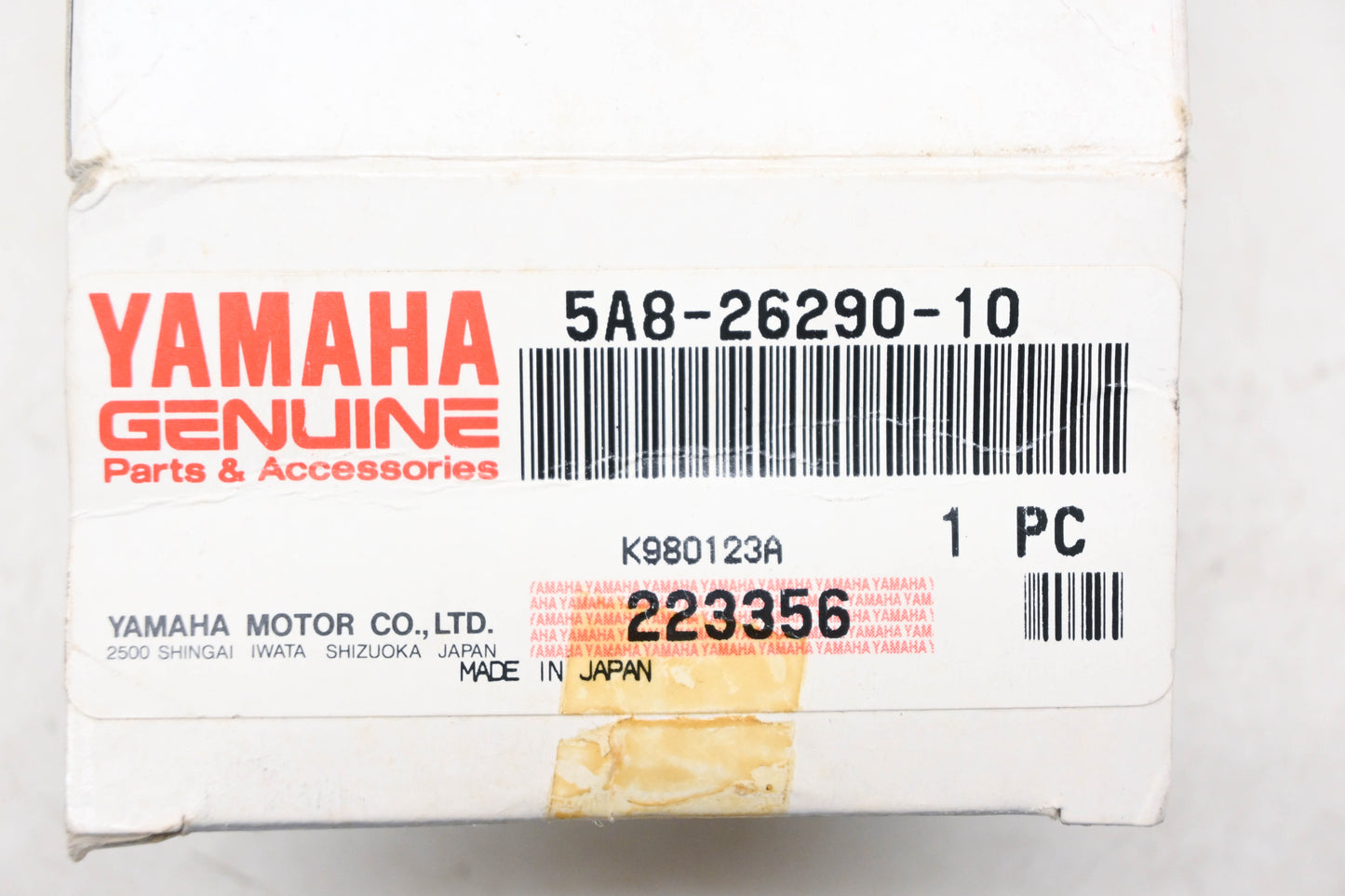 New OEM Yamaha 5A8-26290-10-00 Chrome Lefthand Side Mirror Assembly NOS