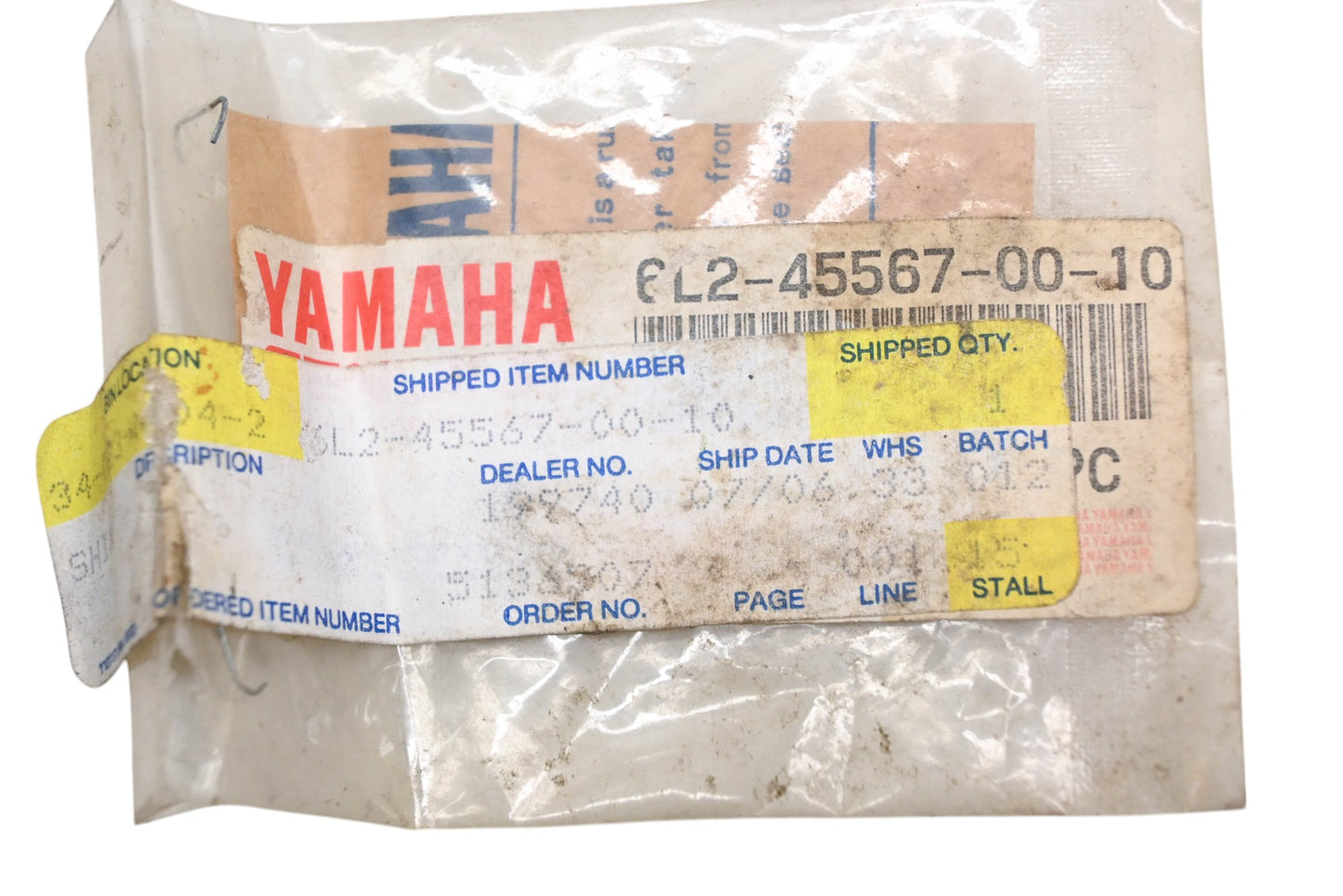 New OEM Yamaha 6L2-45567-00-10 Shim NOS