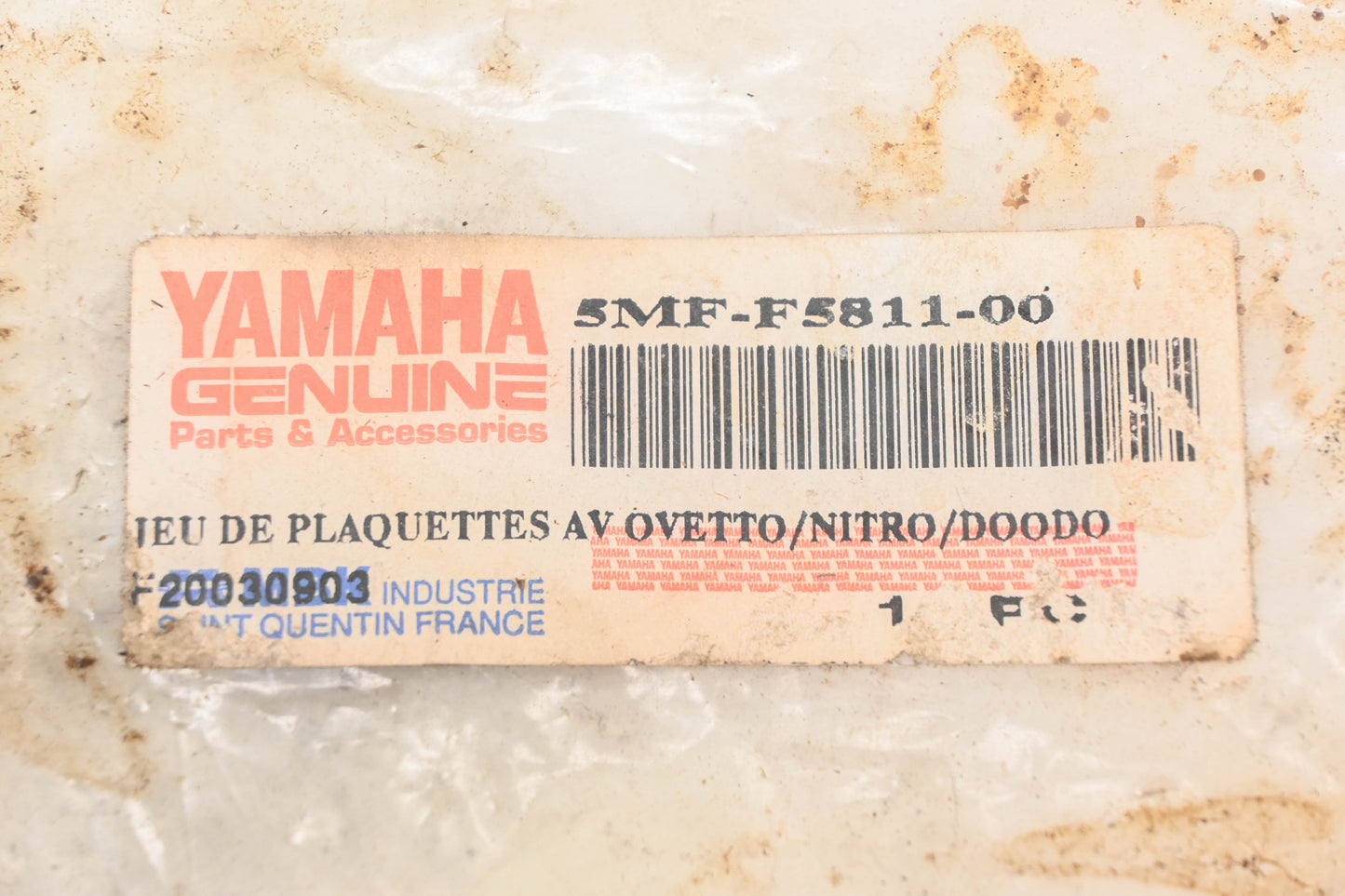 New OEM Yamaha 5MF-F5811-00-00 Brake Pad Kit NOS