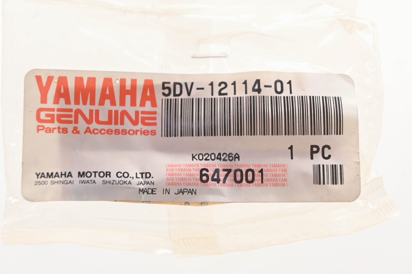 New OEM Yamaha 5DV-12114-01-00 Valve Outer Spring NOS