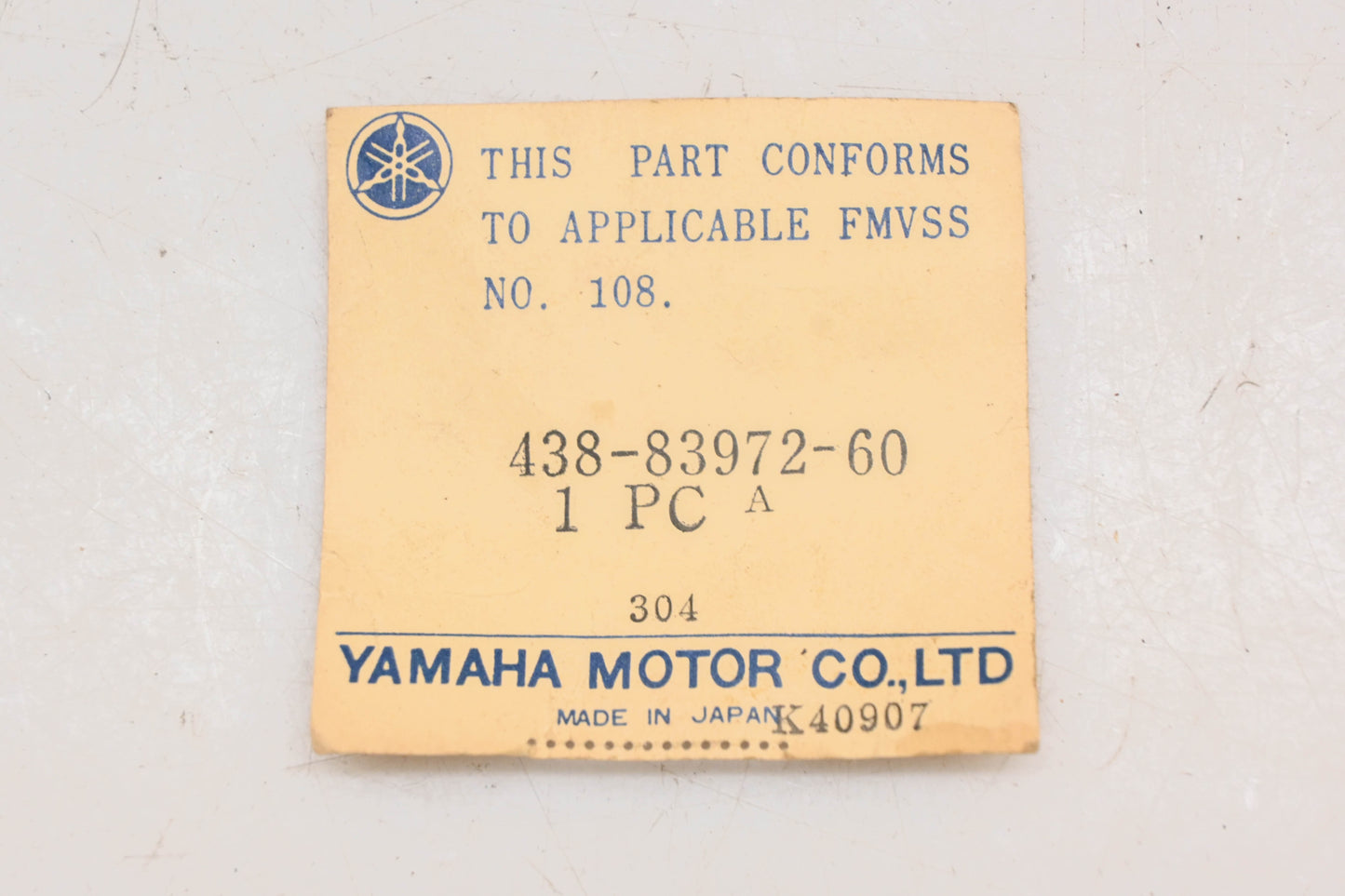 New OEM Yamaha 438-83972-60-00 Lefthand Control Switch Assembly NOS