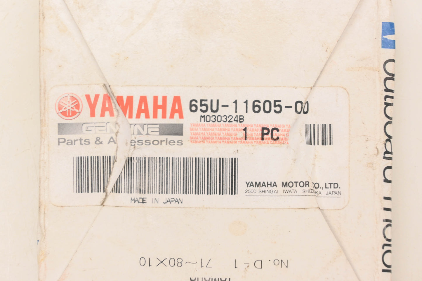 New OEM Yamaha 65U-11605-00-00 Piston Ring Kit NOS