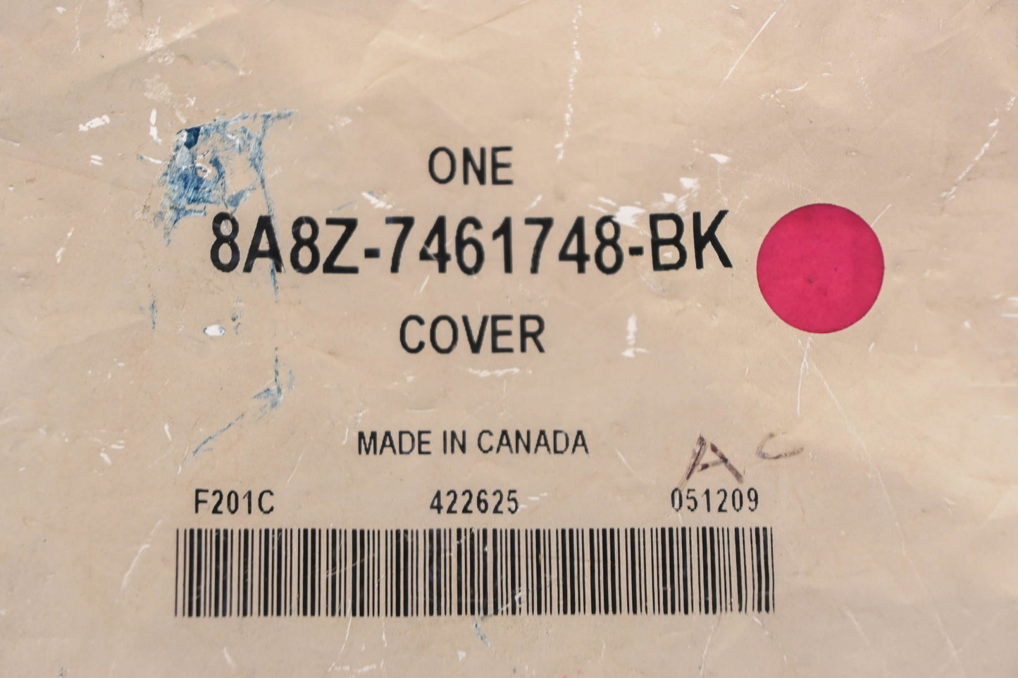 New OEM Ford 8A8Z-7461748-BK Seat Track Cover NOS