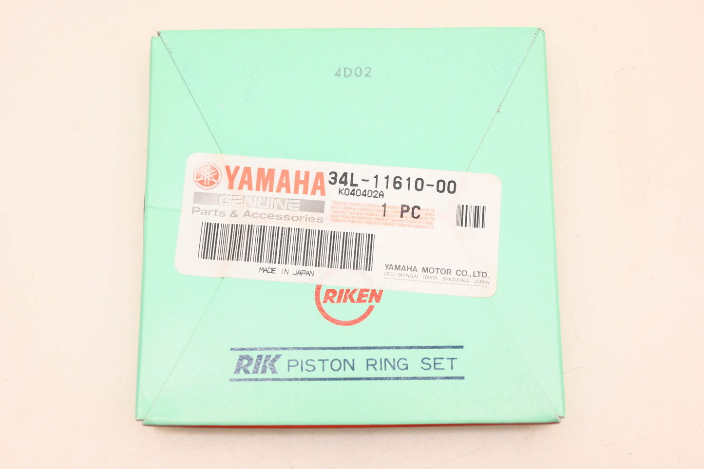 New OEM Yamaha 34L-11610-00-00 Piston Ring STD Kit NOS