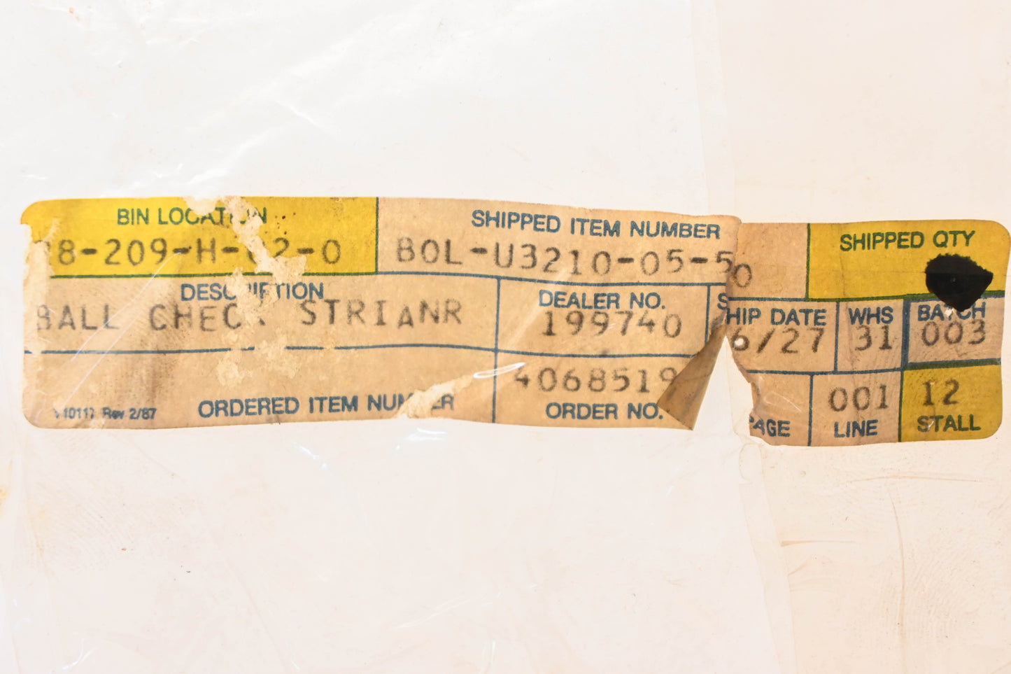 New OEM Yamaha B0L-U3210-05-50 Strainer Ball Check Filters Qty 7 NOS