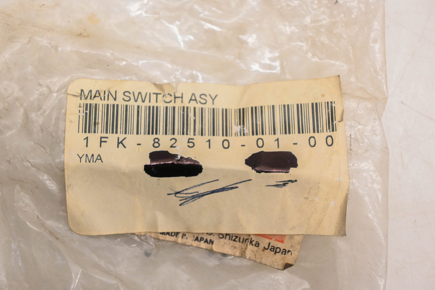 New OEM Yamaha 1FK-82510-01-00 Main Ignition Switch With Keys NOS
