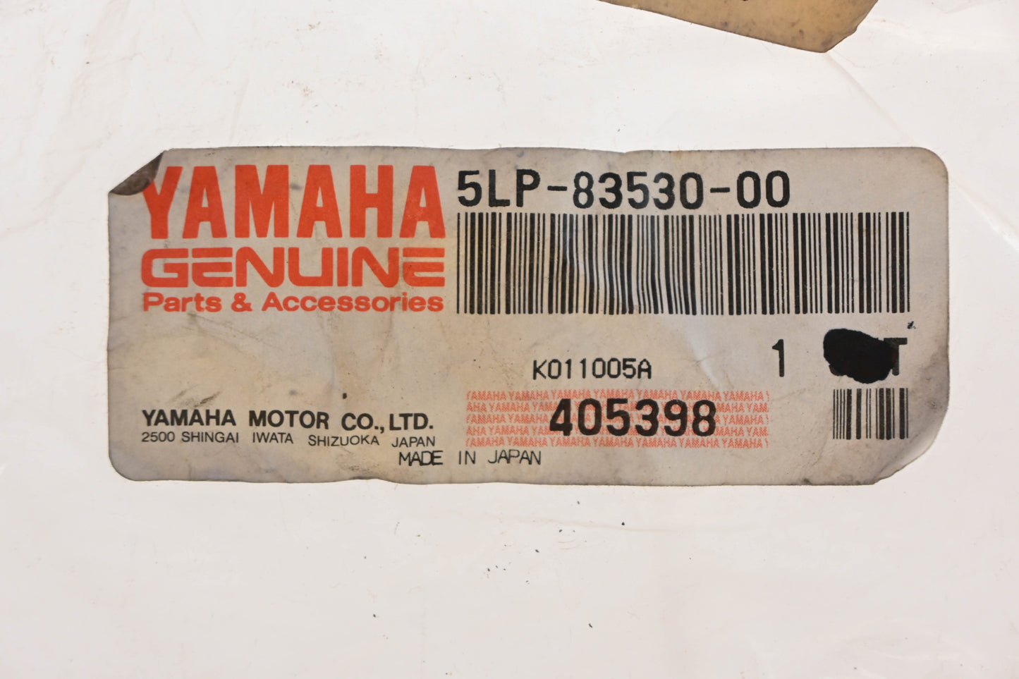 New OEM Yamaha 5LP-83530-00-00 Dash Pilot Light Harness Kit NOS