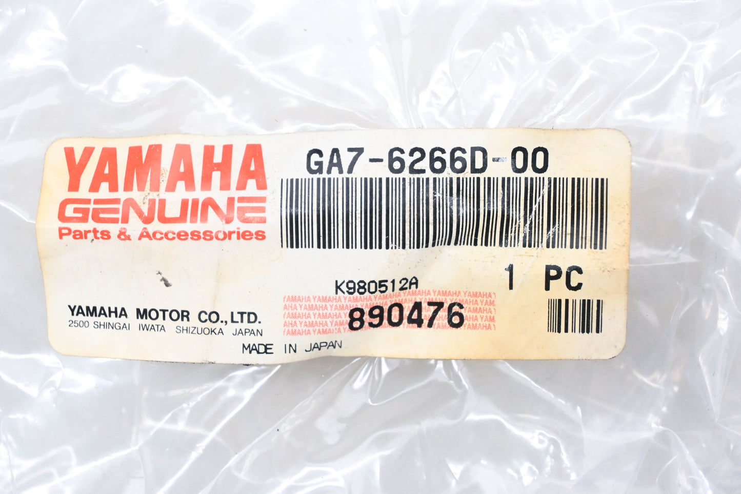 New OEM Yamaha GA7-6266D-00-00 Packing Seal #5 NOS