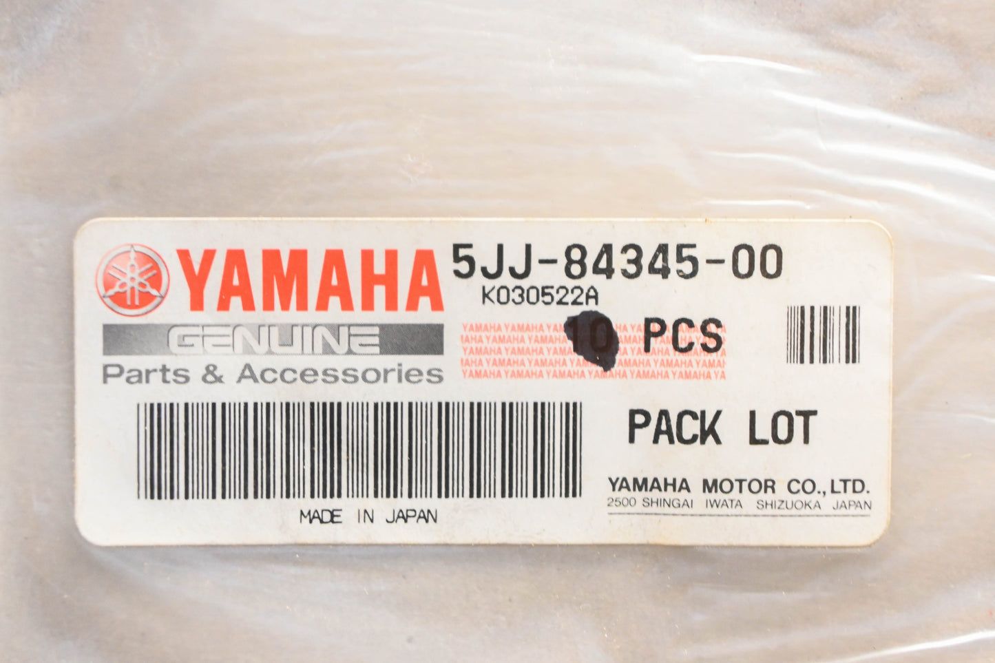 New OEM Yamaha 5JJ-84345-00-00 Headlight Damper Strips Qty 8 NOS