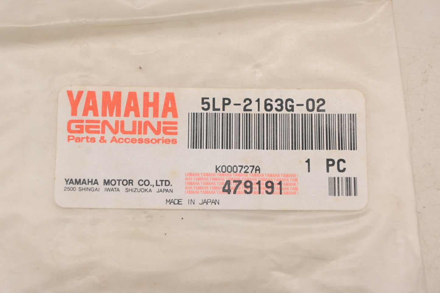 New OEM Yamaha 5LP-2163G-02-00 660R Emblem Decal NOS