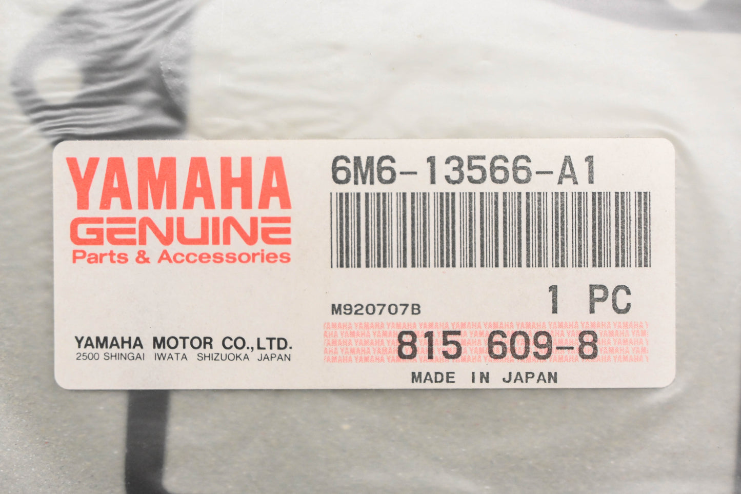 New OEM Yamaha 6M6-13566-A1-00 Intake Manifold gasket NOS