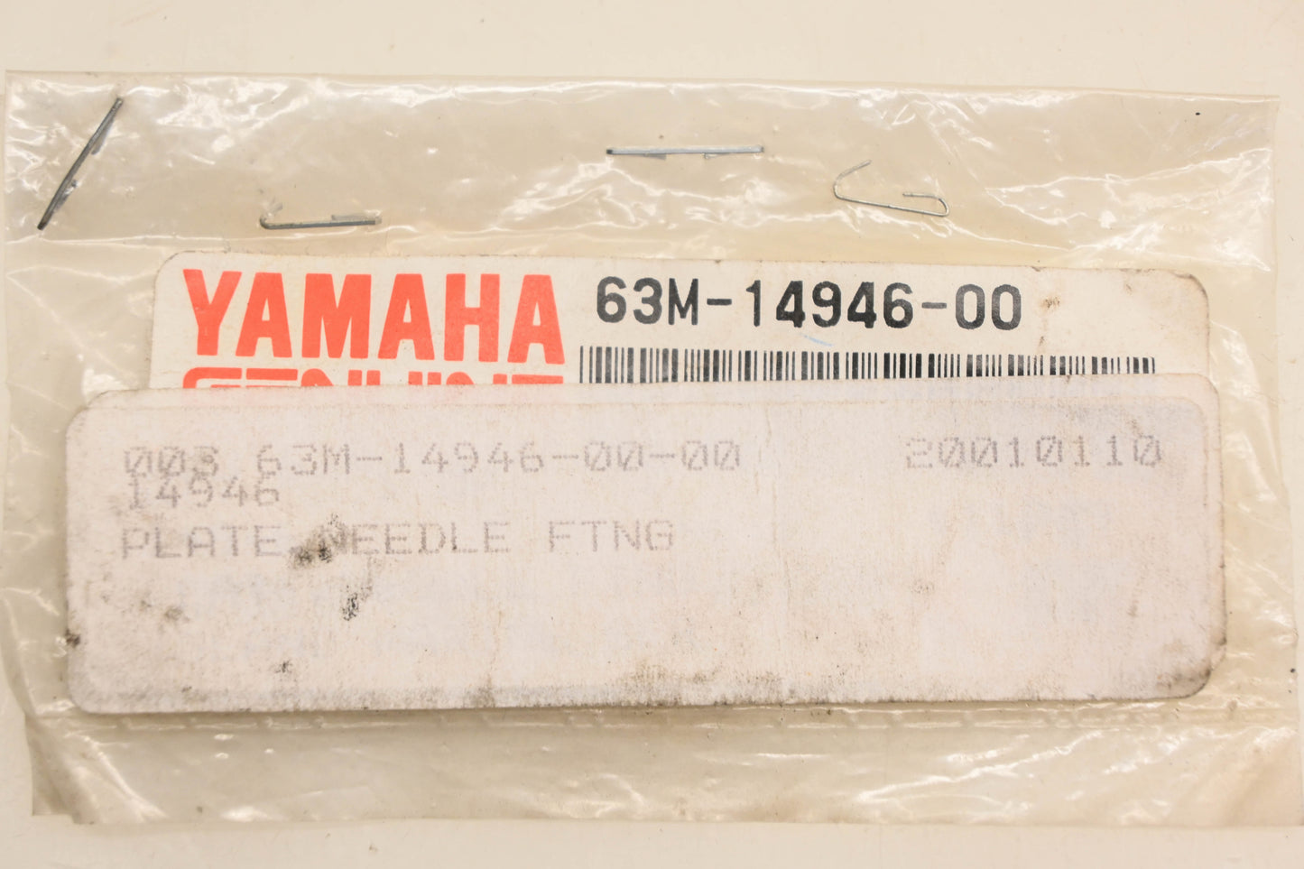 New OEM Yamaha 63M-14946-00-00 Needle Fitting Plate NOS