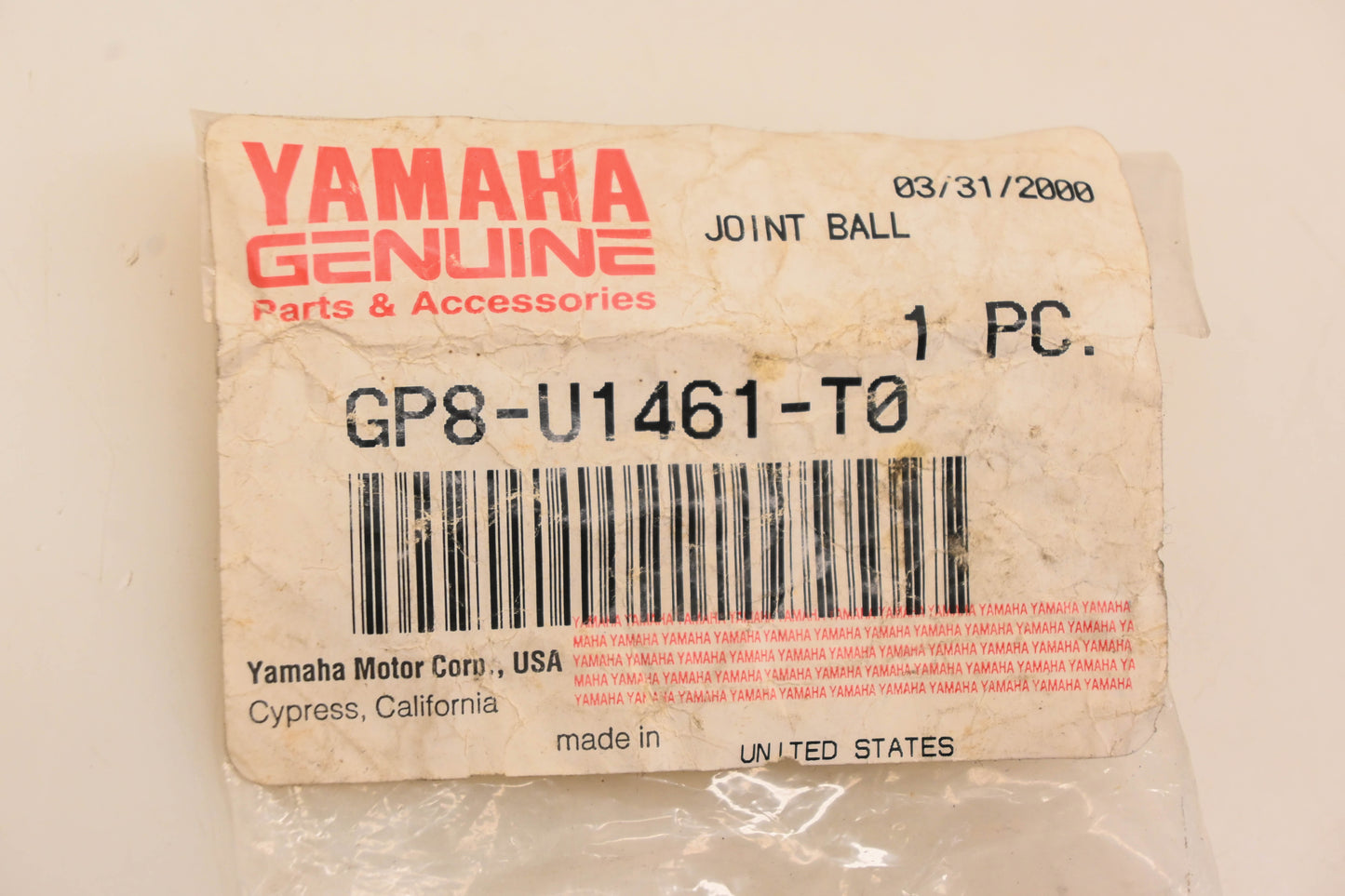 New OEM Yamaha GP8-U1461-T0-00 Ball Stud NOS