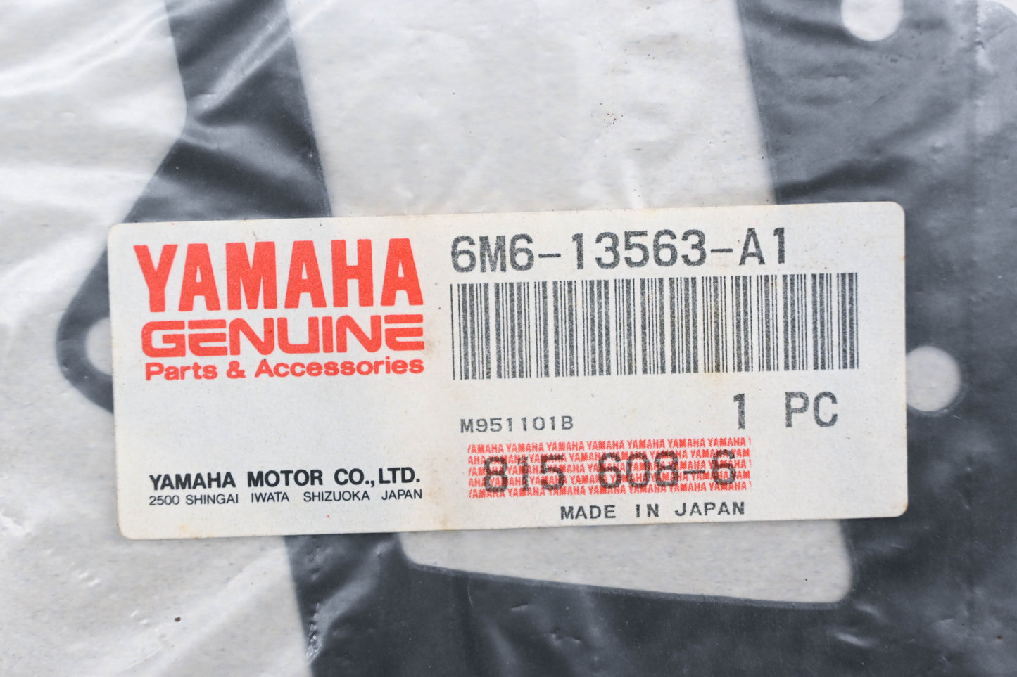 New OEM Yamaha 6M6-13563-A1-00 Intake Manifold Top Gasket NOS