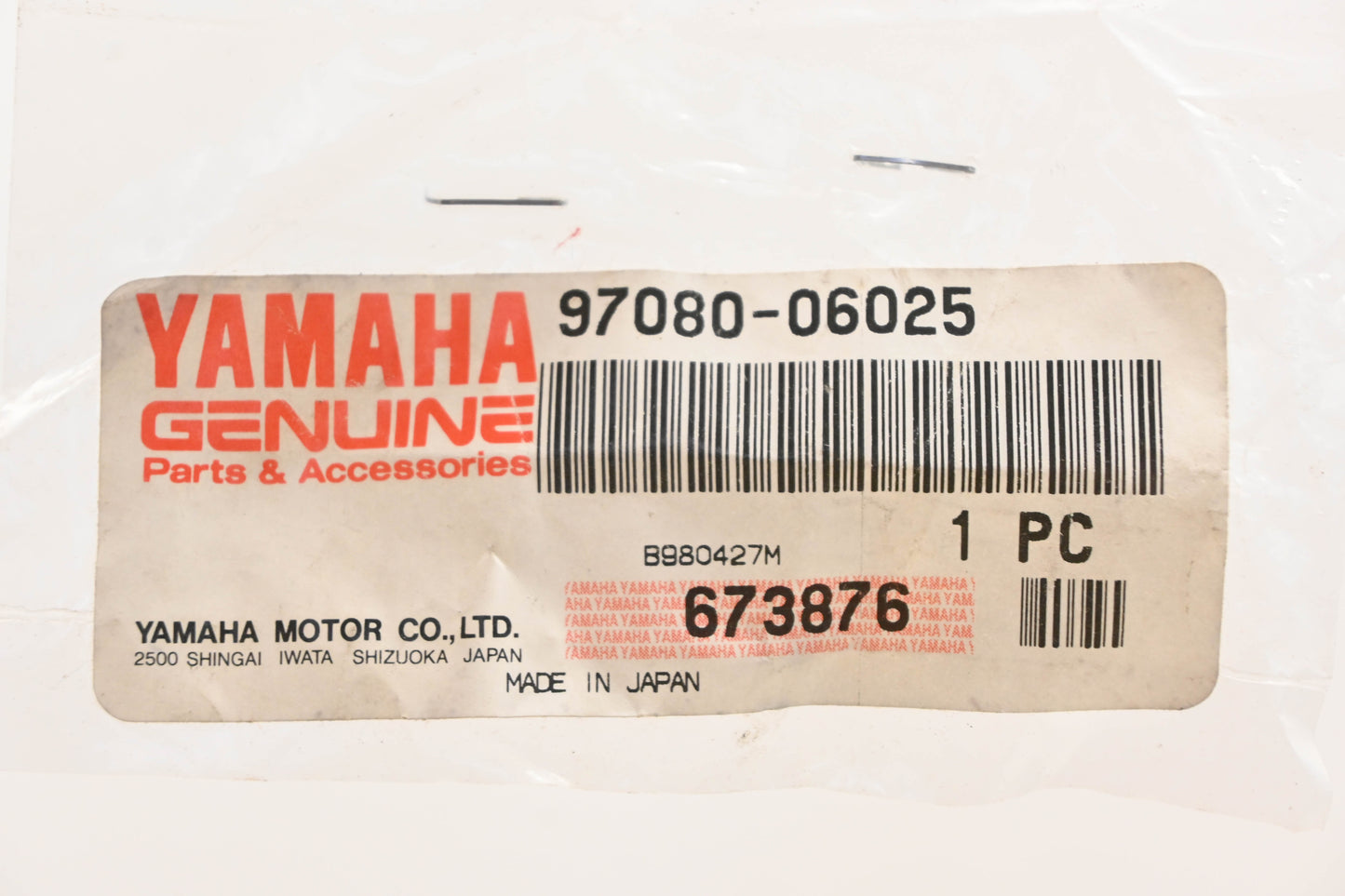 New OEM Yamaha 97080-06025-00 Steering Bolt NOS