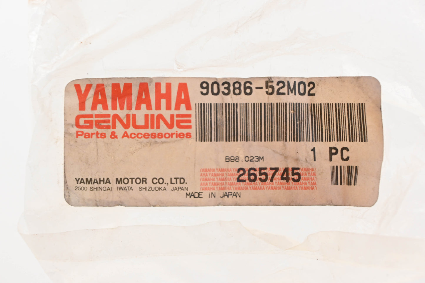 New OEM Yamaha 90386-52M02-00 Nylon Bushing NOS