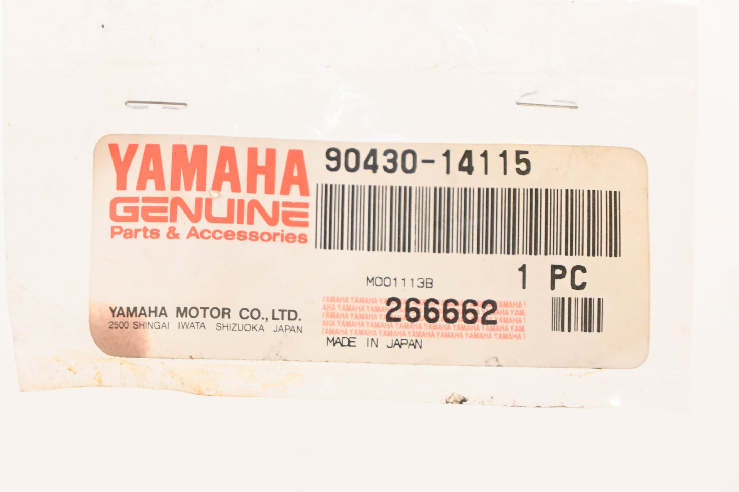 New OEM Yamaha 90430-14115-00 Drain Screw Gaskets Qty 2 NOS