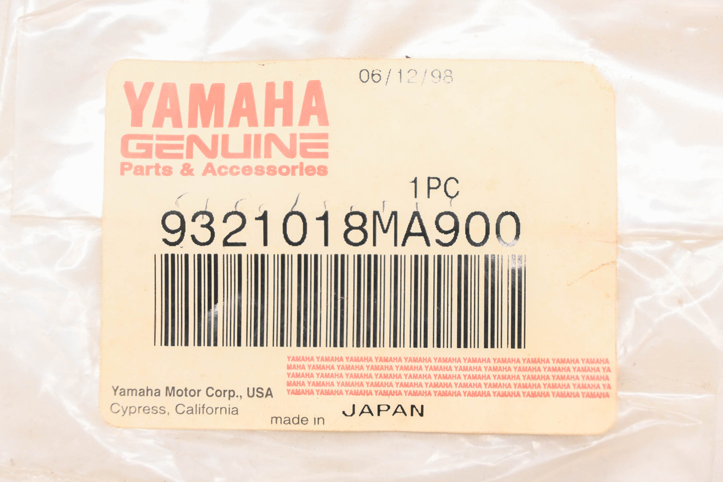 New OEM Yamaha 93210-18MA9-00 O Ring NOS