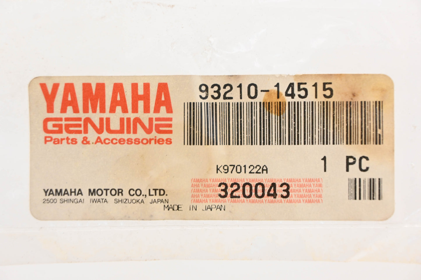 New OEM Yamaha 93210-14515-00 O Ring NOS