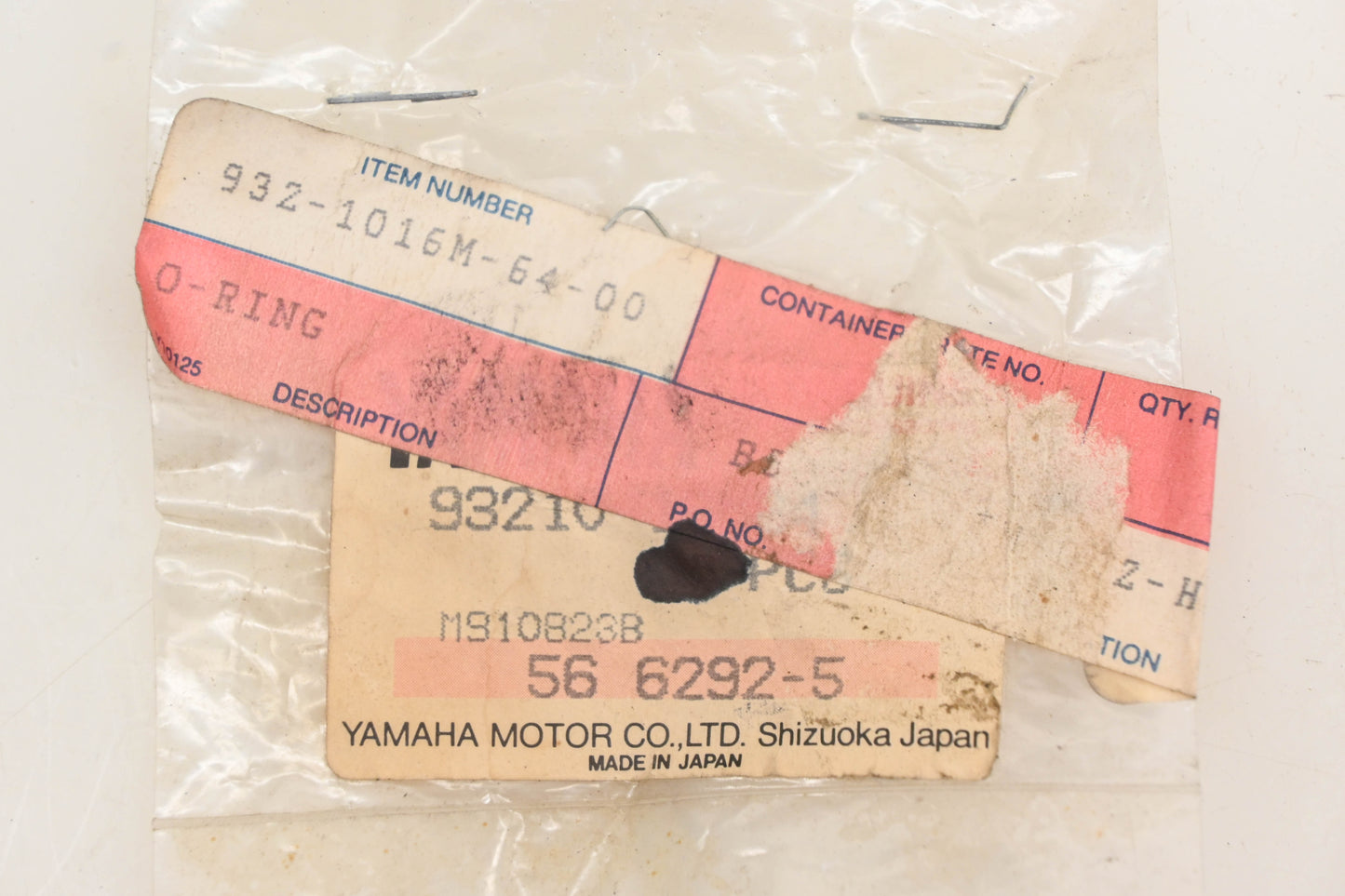 New OEM Yamaha 93210-16M64-00 O Ring NOS
