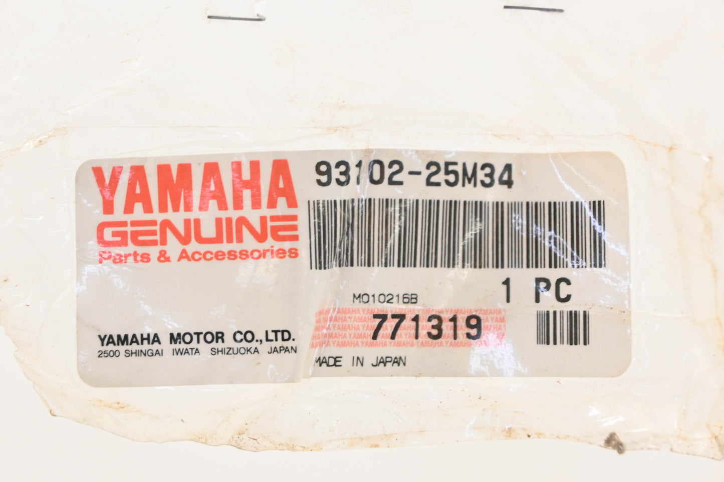 New OEM Yamaha 93102-25M34-00 Oil Seal NOS