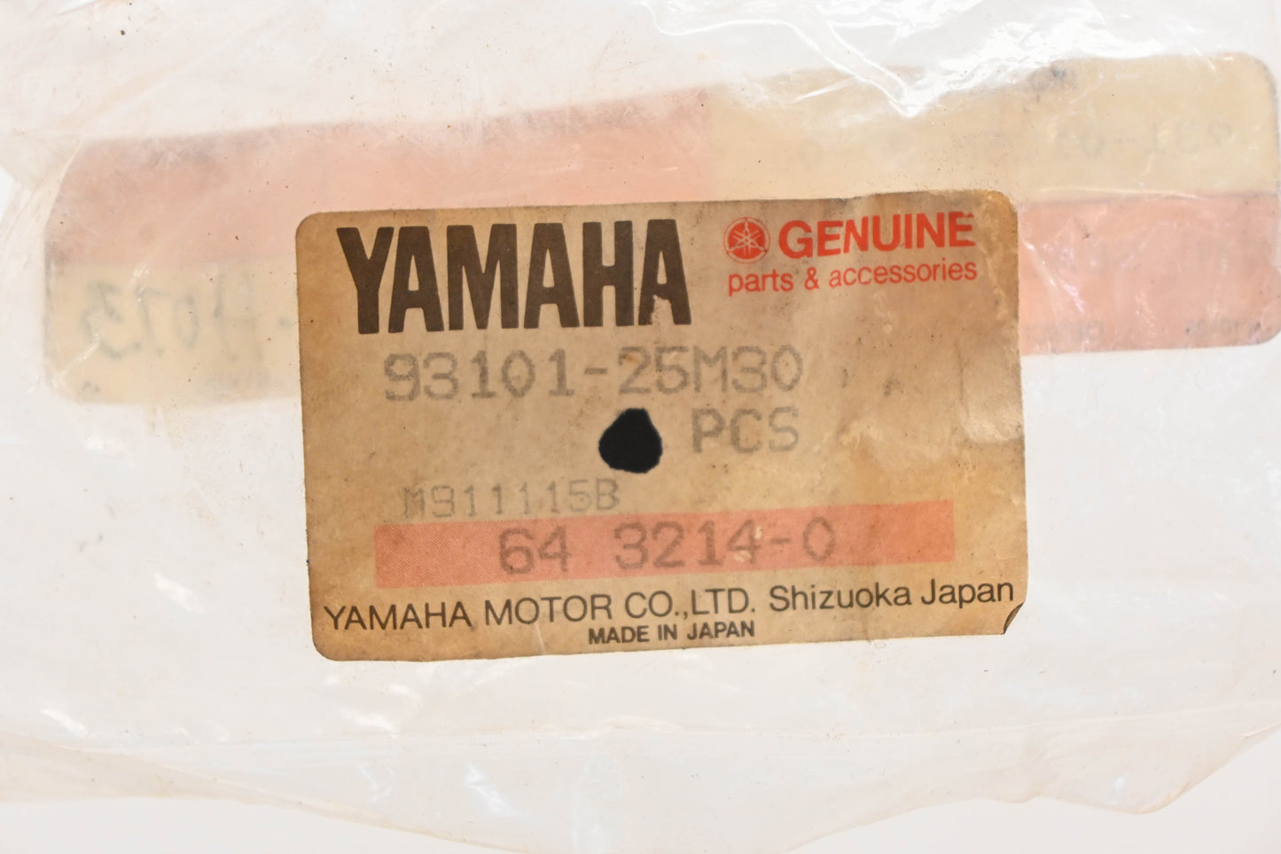 New OEM Yamaha 93101-25M30-00 S-Type Oil Seal NOS