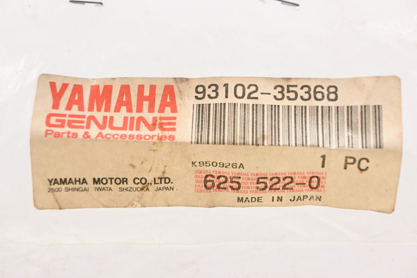 New OEM Yamaha 93102-35368-00 Oil Seal NOS