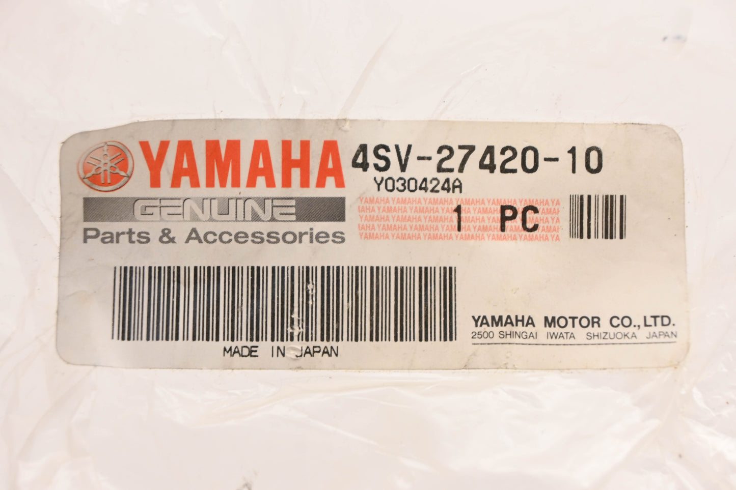 New OEM Yamaha 4SV-27420-10-00 Right Front Footrest Assembly NOS