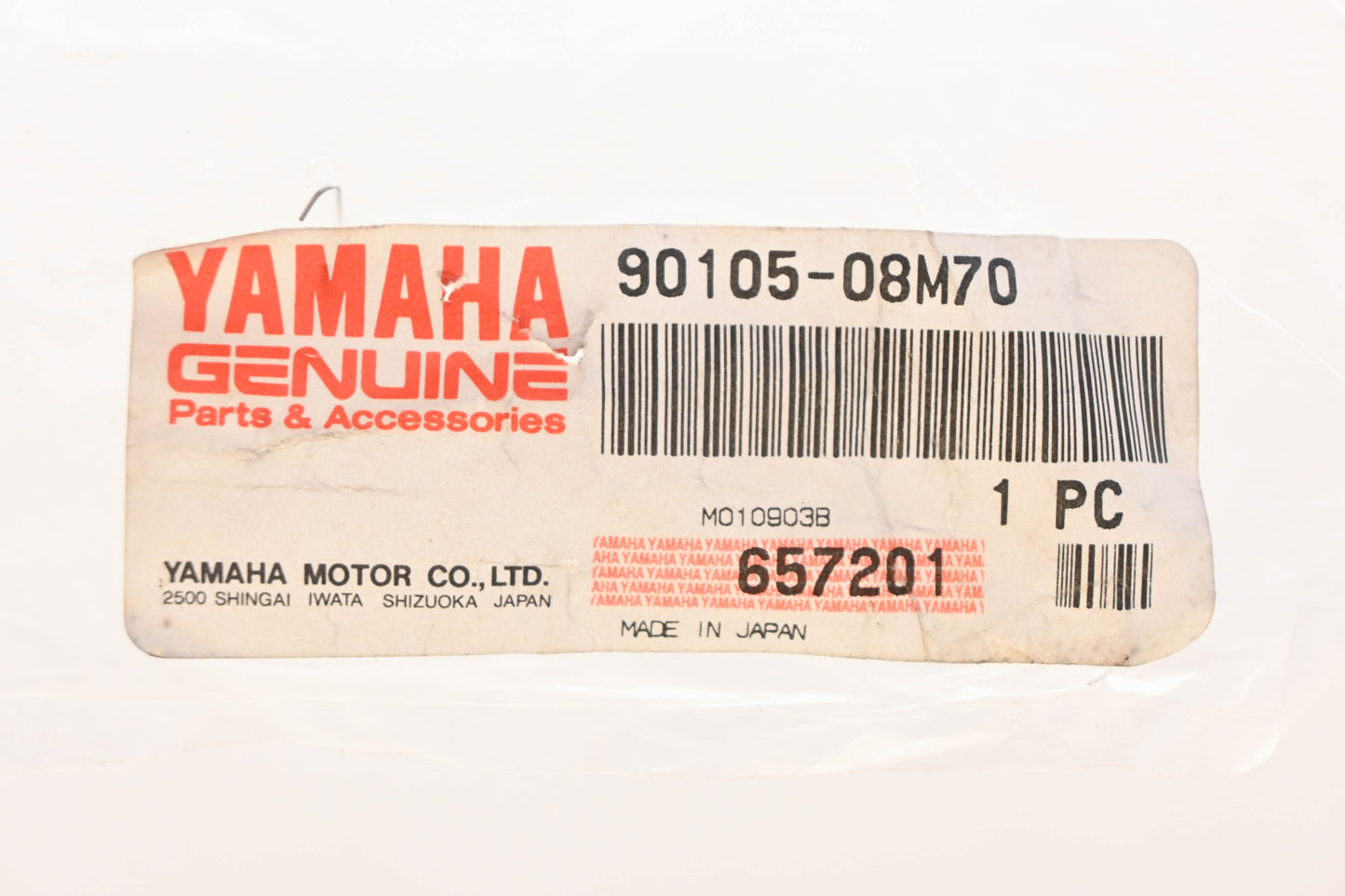 New OEM Yamaha 90105-08M70-00 Washer Based Bolt NOS