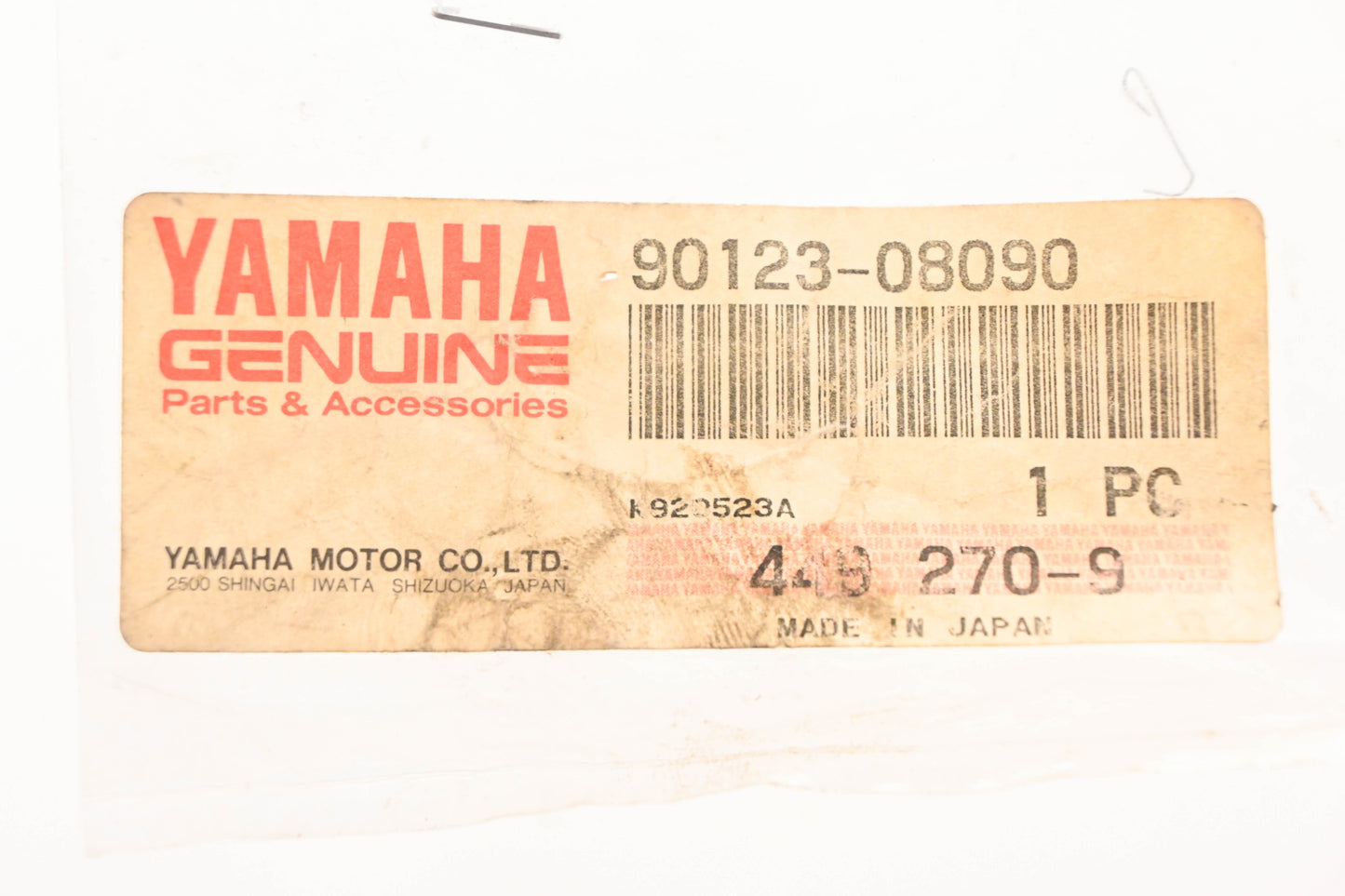 New OEM Yamaha 90123-08090-00 Cable Adjuster Bolt NOS