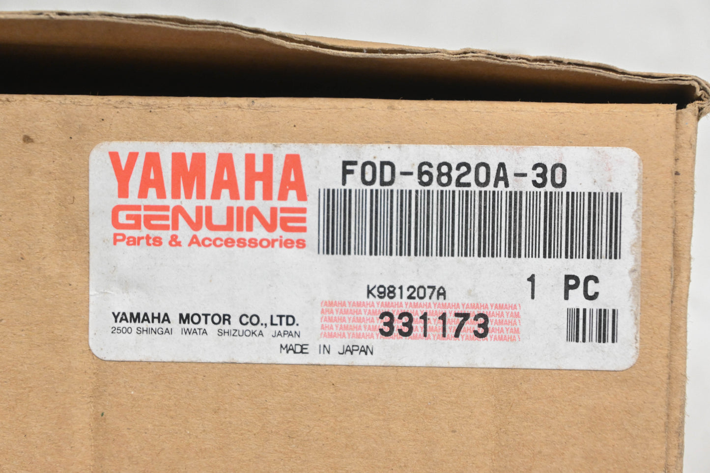 New OEM Yamaha F0D-6820A-30-00 Speedometer Gauge Cluster NOS