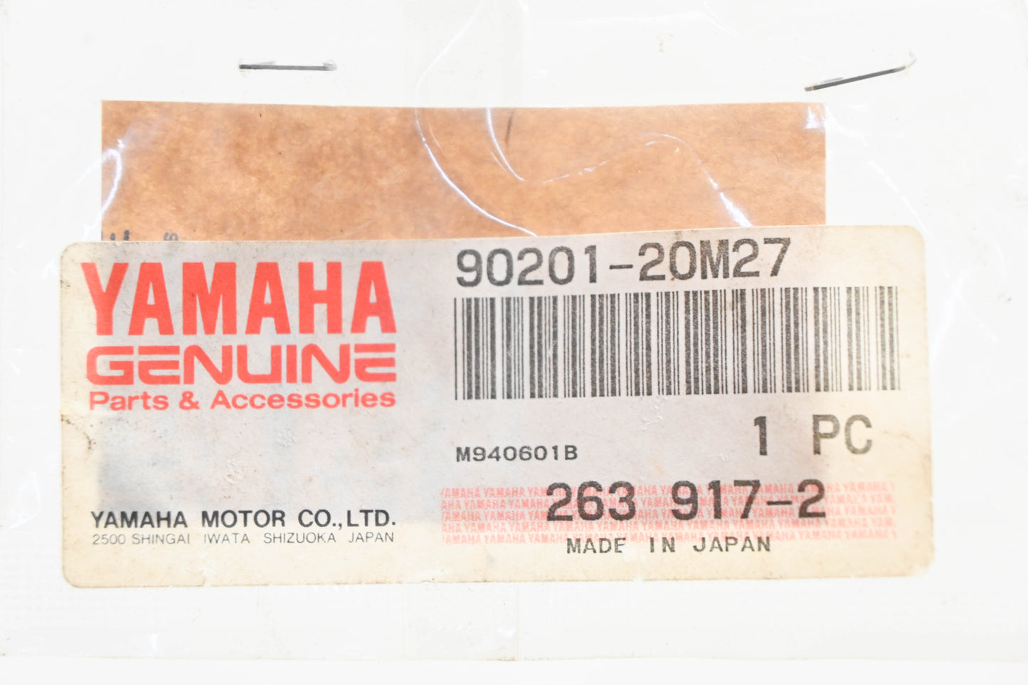 New OEM Yamaha 90201-20M27-00 Plate Washer NOS