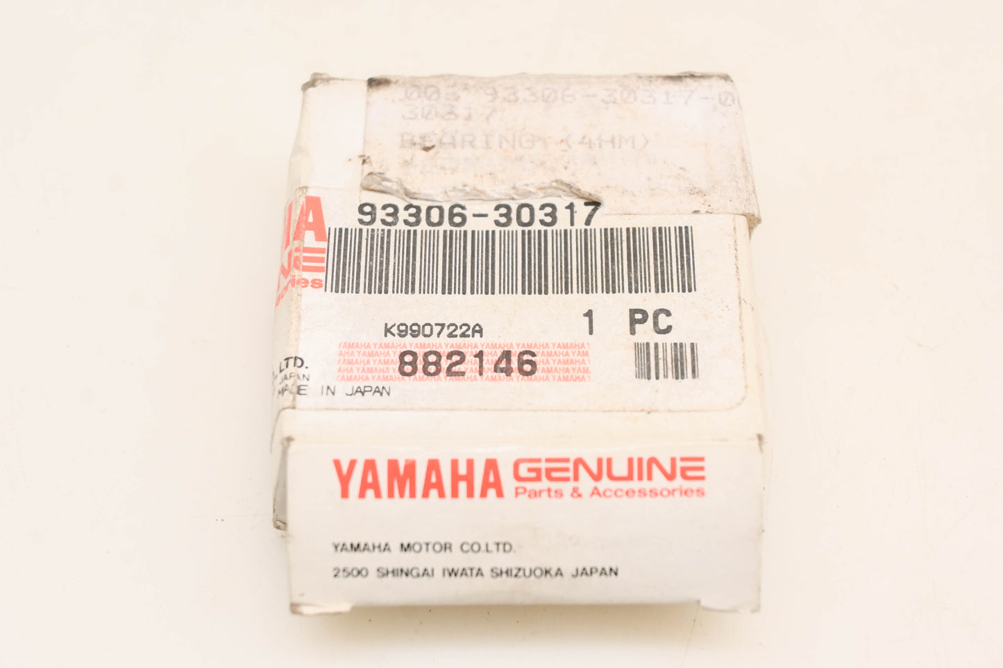 New OEM Yamaha 93306-30317-00 Koyo Bearing NOS