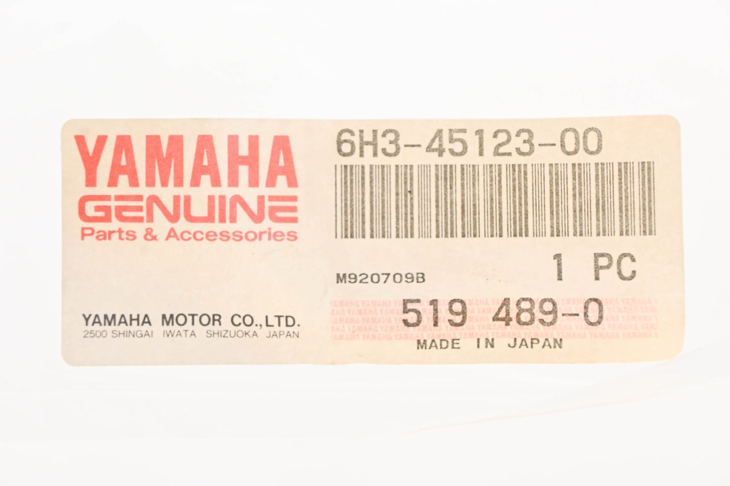 New OEM Yamaha 6H3-45123-00-00 Muffler Gasket NOS