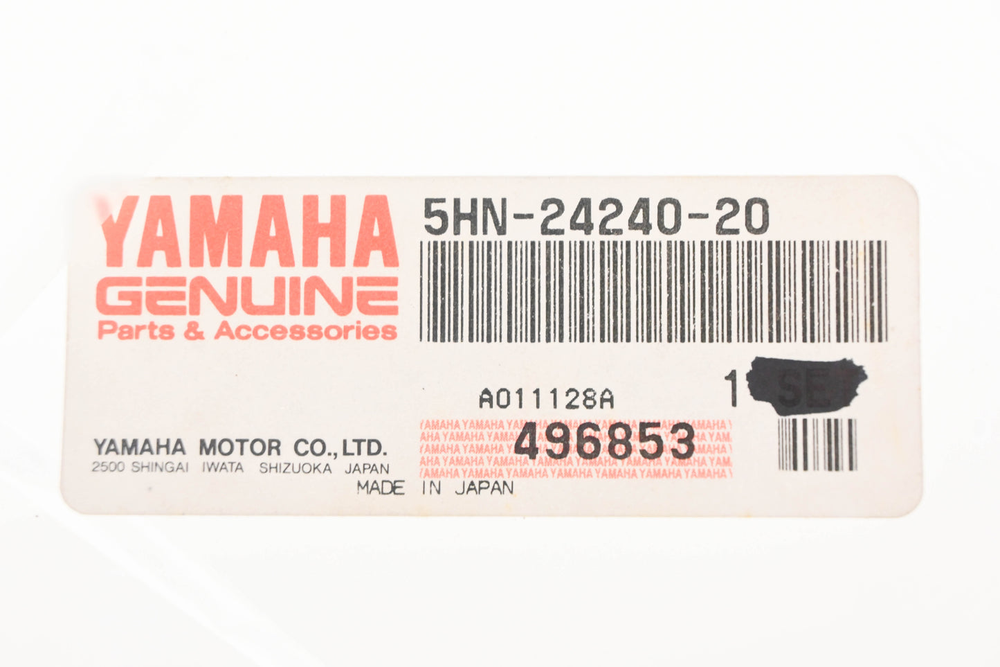 New OEM Yamaha 5HN-24240-20-00 Blue Fuel Tank Graphic Decal Kit NOS