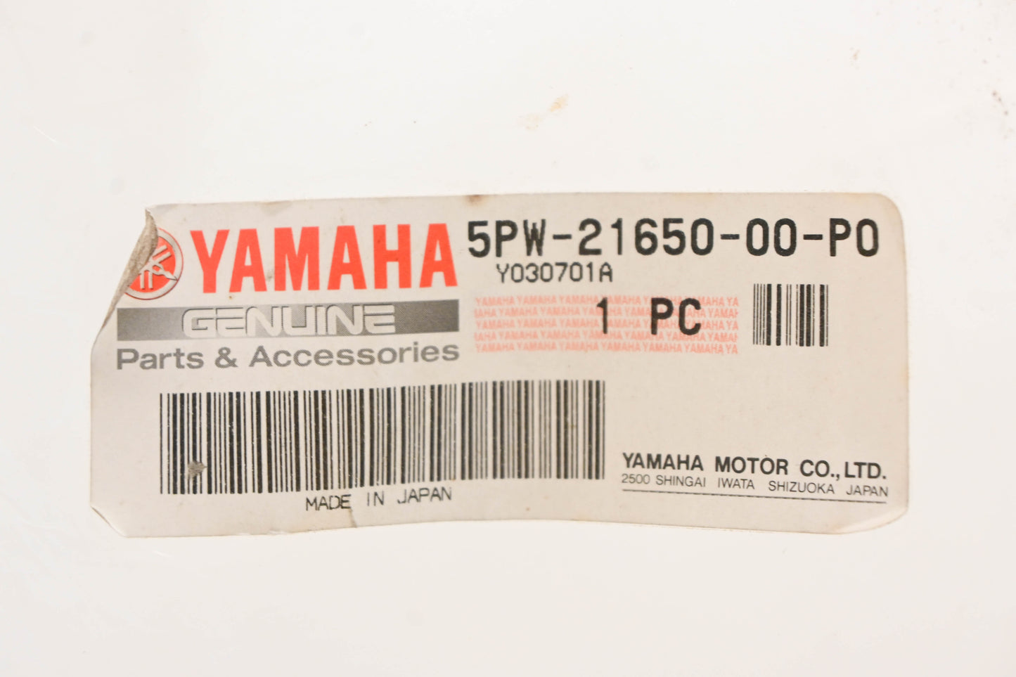 New OEM Yamaha 5PW-21650-00-P0 Black Rear Fender NOS
