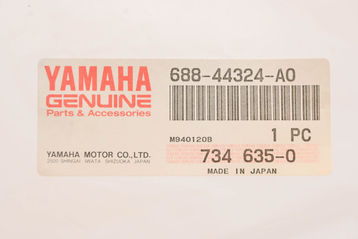 New OEM Yamaha 688-44324-A0-00 Water Pump Cartridge Gasket NOS