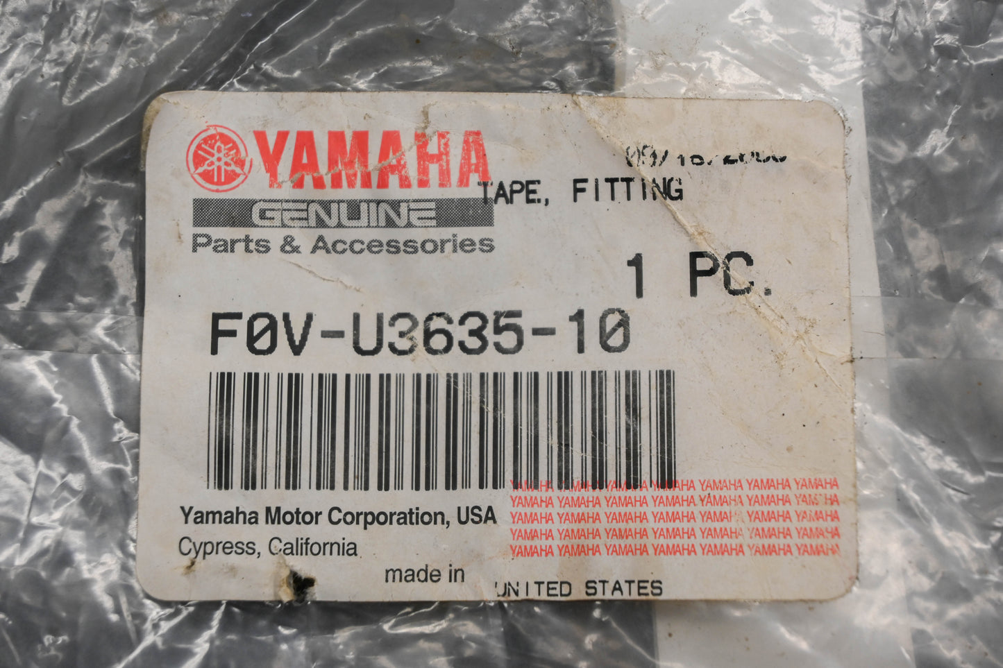 New OEM Yamaha F0V-U3635-10-00 Fitting Tape NOS