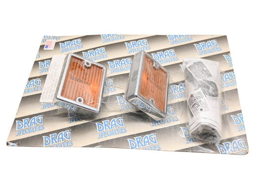 Drag Specialties DS-280200, 50280200 Fairing Amber Marker Light Kit NOS