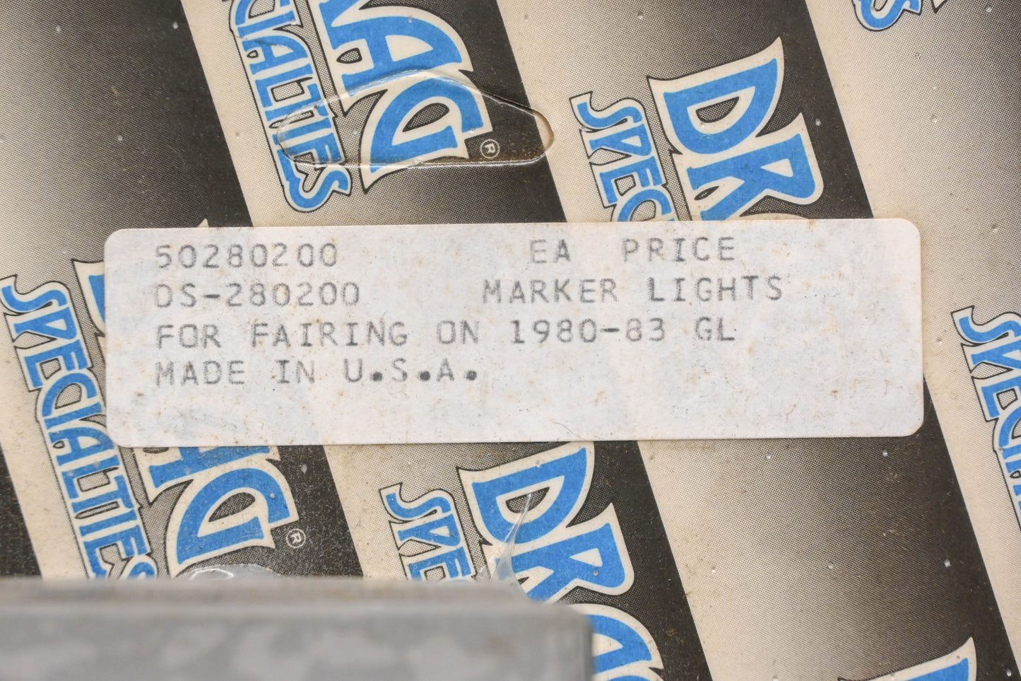 Drag Specialties DS-280200, 50280200 Fairing Amber Marker Light Kit NOS