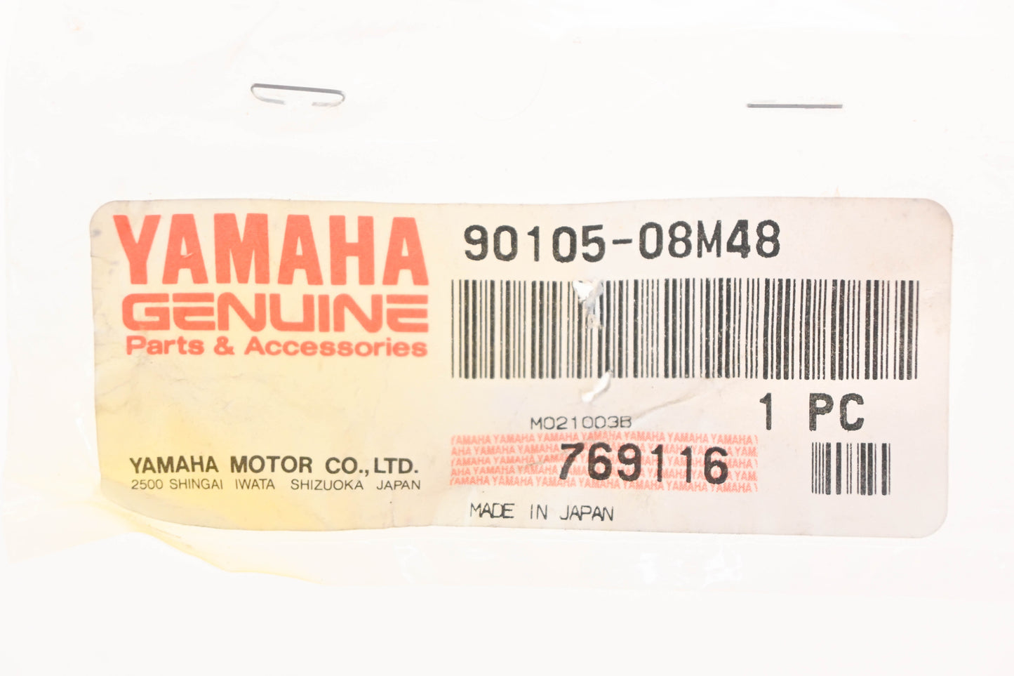 New OEM Yamaha 90105-08M48-00 Washer Based Bolt NOS