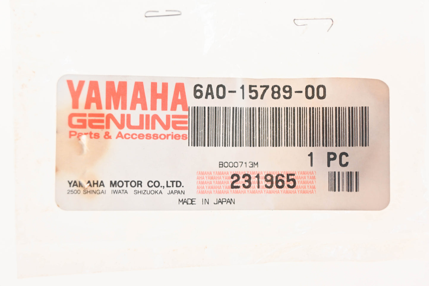 New OEM Yamaha 6A0-15789-00-00 Damper NOS