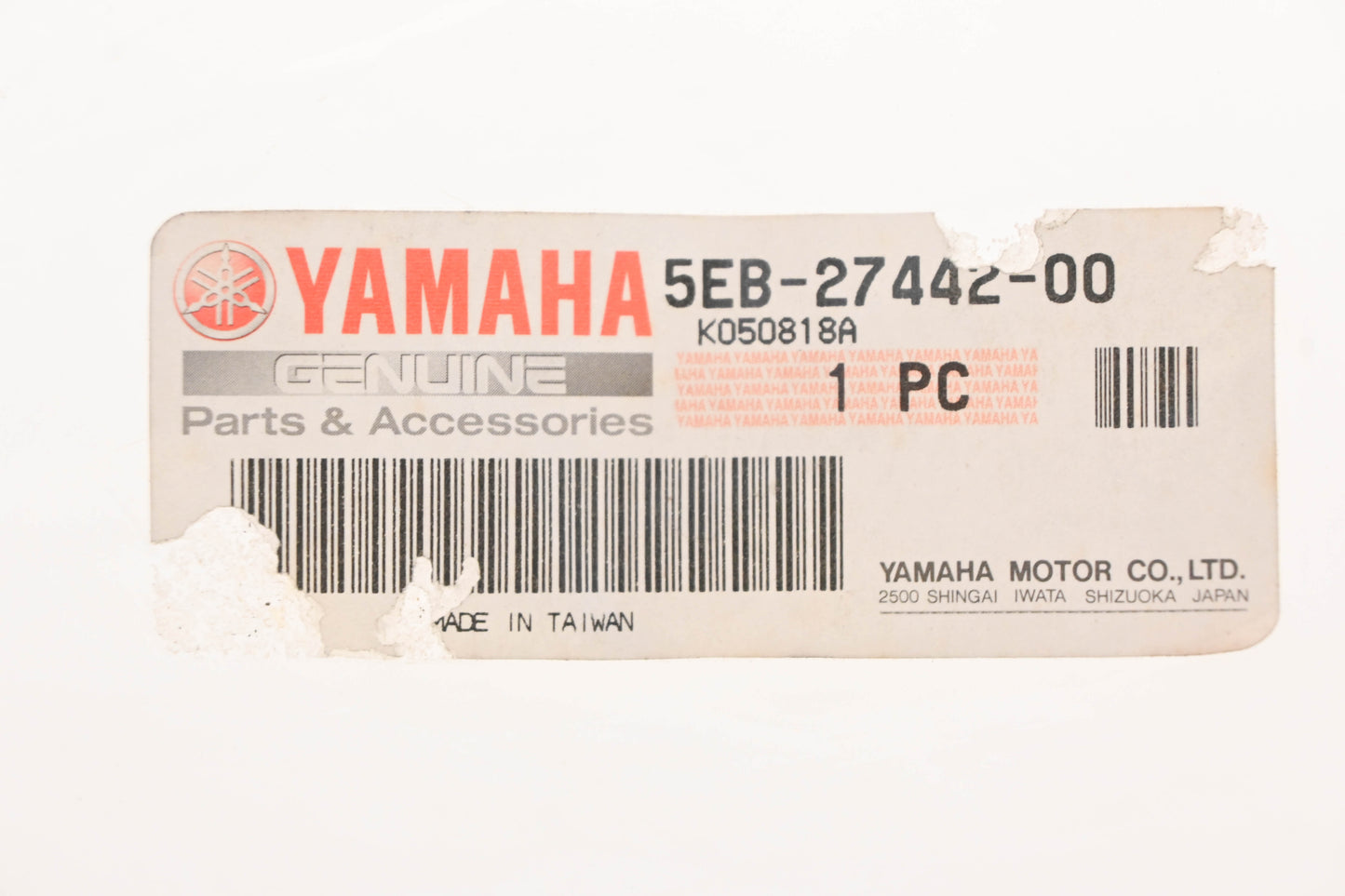 New OEM Yamaha 5EB-27442-00-00 Left Rear Footrest Bracket NOS