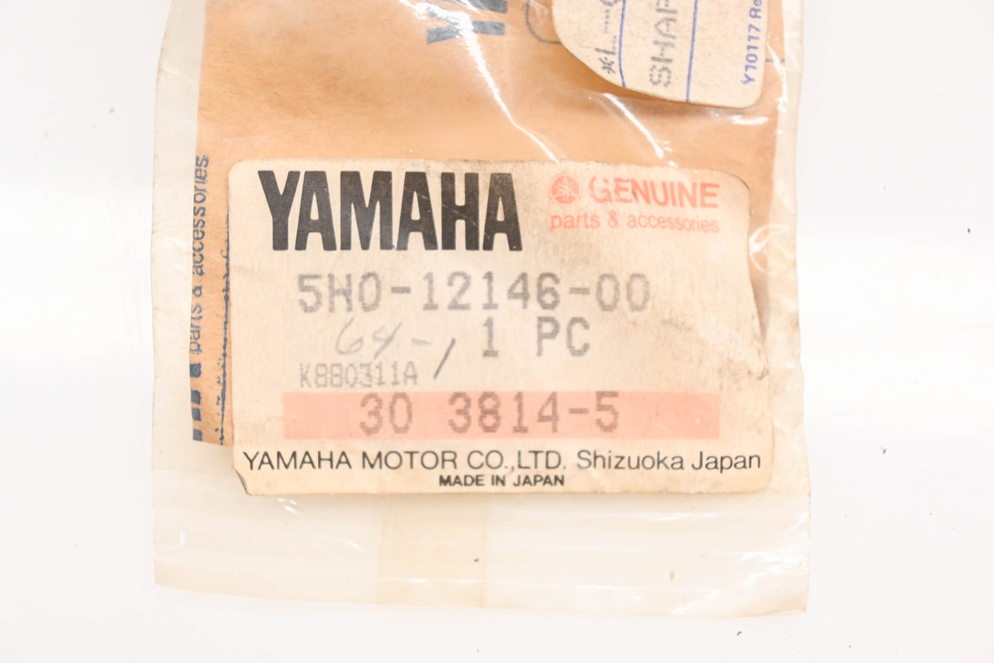 New OEM Yamaha 5H0-12146-00-00 Intake Rocker Arm Shaft NOS