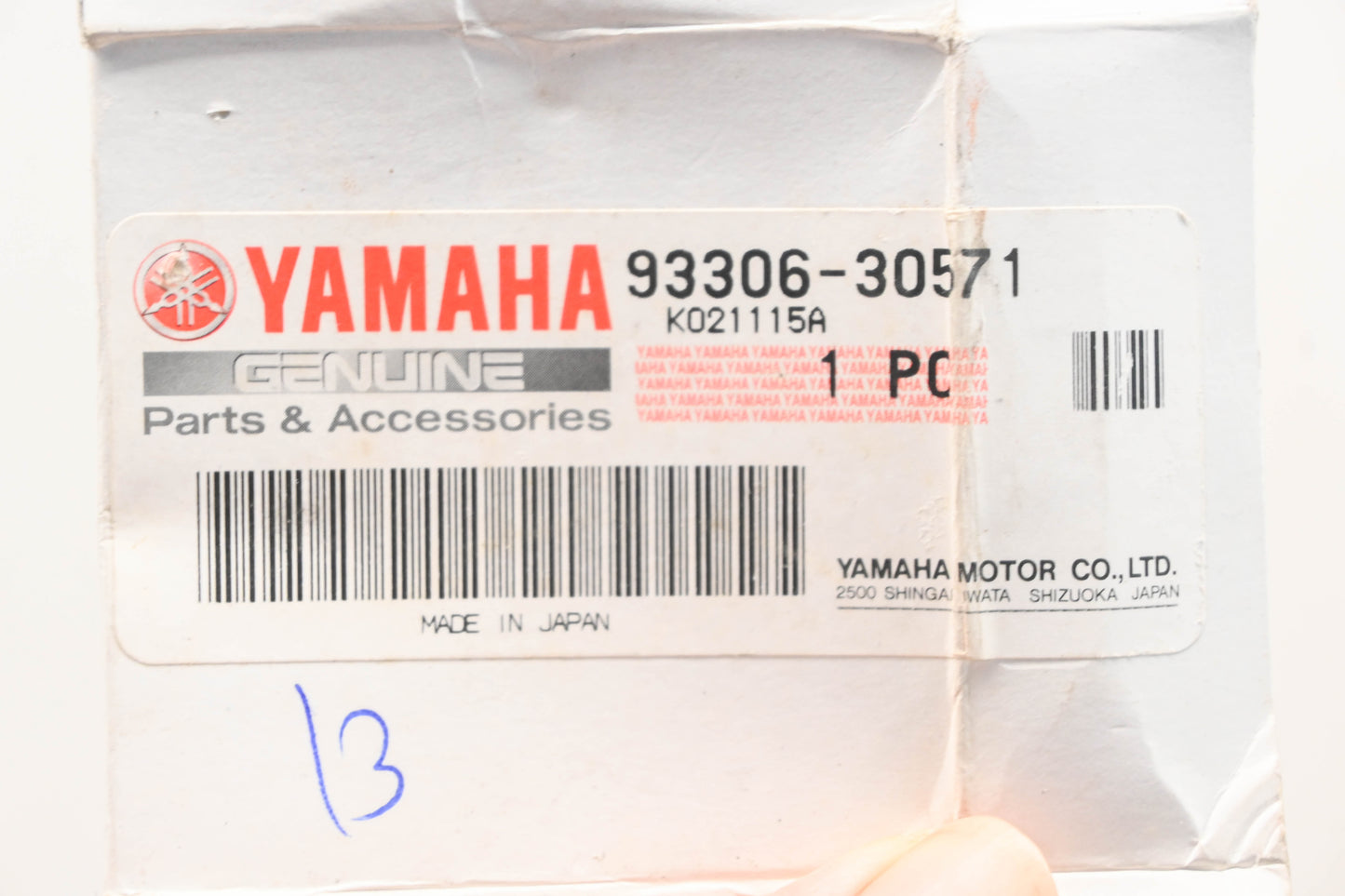New OEM Yamaha 93306-30571-00 Koyo Ball Bearing NOS